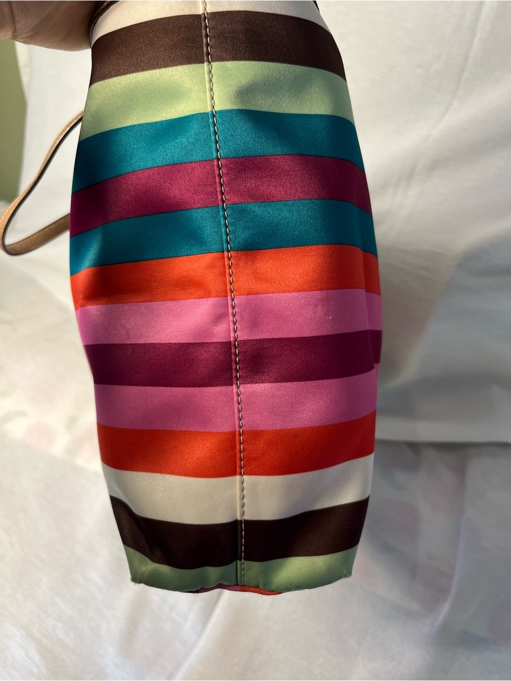 Coach Legacy Striped Sateen Tote - Picture 8 of 17